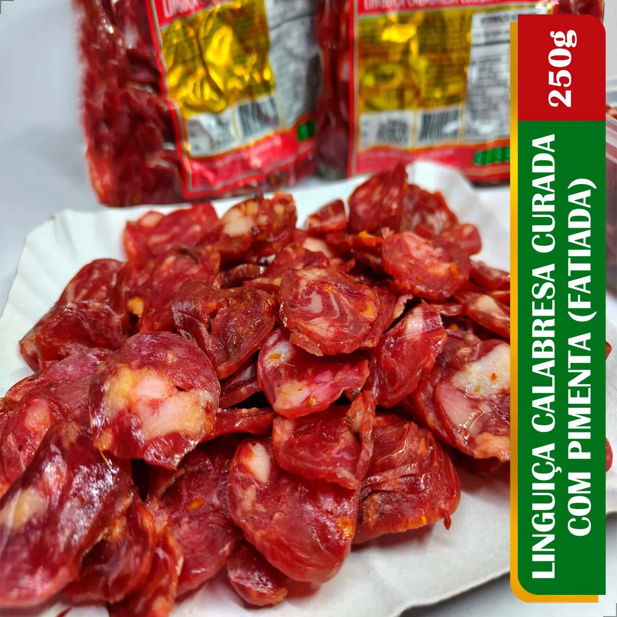 Linguiça Calabresa Fatiada (com Pimenta) 250g - Di Callani