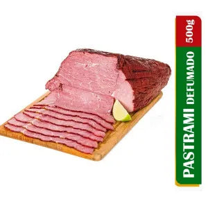 Pastrami Bovino Fatiado - 500g Sabor Intenso